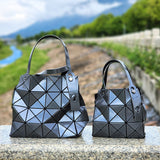 GREATNFB Japanese Original September New Mini Diamond Small Square Box Geometric Rhombus Life Small Square Bag Portable Shoulder Bag for Women