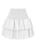 GREATNFB European and American Women's Clothing Skirt Pleated Skirt Ruffled Printed Dress Fashion Floral Skirt 12 Colors