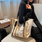 GREATNFB Women's Bag Fashion Canvas Bag Large Capacity  New Fashion Portable Tote Bag Student Trendy Women's Shoulder Bag