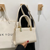 GREATNFB 2025 women's bag new fashion New women's bag handbag texture small square bag simple chain crossbody women's shoulder