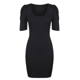 M XXL Slim Black Dress for Women Clothing 2024 Summer Bodycon Hip Waist Sexy Mini Short Skirt Korean Fashion Casual Vestido Robe