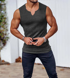 greatnfb  Summer new men V-neck Vest gym Tank top Men Fitness sleeveless shirt Exercise Sports Undershirt Gyms train vest