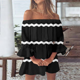 Party Dresses Summer A Dresses For Women Beach Sexy Off Shoulder Tunic Sundresses Casual Loose Vestidos En Oferta LiquidacióN