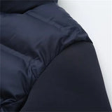 2023 High quality fashionable autumn and winter new women's four-color patchwork cotton jacket thin short cotton jacket