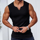 greatnfb  Summer new men V-neck Vest gym Tank top Men Fitness sleeveless shirt Exercise Sports Undershirt Gyms train vest