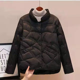 greatnfb Women Jacket 2024 New Autumn Winter Parkas Female Light Thin Down Cotton Coat Femme Casual Short Warm Basic Outerwear Ladies Top