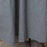 greatnfb  Summer New Women'S Loose Fashion For Women Big Code Girl Japanese Style Linen Long Sleeve Checked Dress Boho Beach Maxi Sundress