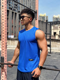 Mens Gym Tank top Men Fitness Sleeveless Shirt Male Mesh Breathable Fitness Sports Vest Undershirt Gyms Running Vest Men