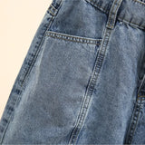 Plus Size Women Denim Shorts 2023 Summer Fashion Straight Jeans Loose Hot Pants Oversized Curve Clothes J4-1048