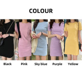 greatnfb Women Harajuku Mini Short Sleeve Dress Woman Clothing Black Pink Casual Y2k Clothes Fashion Summer Short Dresses for Women 2024