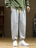 greatnfb  Spring Autumn Men's Baggy Sweatpants Colorfull Drawstring Cotton Trainning Jogger Pants