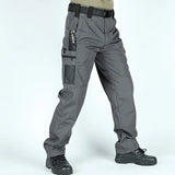 Multi-Pocket Men's Military Tactical Casual Pants Cargo Pants Outdoor Hiking Trousers Wear-Resistant Training Overalls