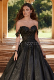 Elegant Sweetheart Tulle Wedding Dress Sequins Appliques Lace Off Shoulder Bridal Gown Party Custom Made