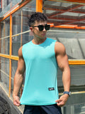 Mens Gym Tank top Men Fitness Sleeveless Shirt Male Mesh Breathable Fitness Sports Vest Undershirt Gyms Running Vest Men