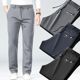 Ice Silk Cool Mens Pants Summer Thin Casual Outdoor Quick-drying Sweatpants Male Straight Baggy Casual Men Trousers