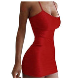 Hot Dress Sexy Ladies Tight Fitting Camisole Dress For Women Summer Camisole Mini Short Skirt Sexy Pajamas Women'S Clothing Girl