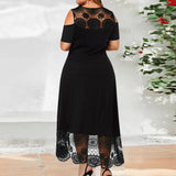 Oversized Long Dress for Women Clothing 2023 Summer Plus Size Elegant Vestidos Dress Female Party Black Formal Occas Dress