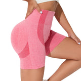 greatnfb  Summer Seamless Gym Women Cycling Shorts Coquette Skinny Stretch Sport Shorts High Waist Solid Color Fitness Pants