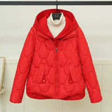 2023 New Winter Jacket Women Warm Parkas Female Fake Two-piece Long Sleeve Casual Cotton Padded Jacket Hooded Outwear Ladies