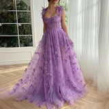 Brand Designer Prom Evening Holiday Dress Women Formal Occasions 3D Flower Embroidery Mesh Tulle Lace Party Maxi Vestidos