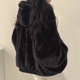 Korean Style Plus Velvet Thickened on Both Sides To Wear Lamb Wool Cotton Clothing Women's Coat Winter New Hooded Cotton Jacket