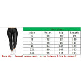 New Women PU Leather Pants High Waist Skinny Push Up Leggings Elastic Trousers Spandex Jeggings Streetwear S-3XL