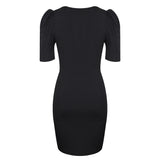 M XXL Slim Black Dress for Women Clothing 2024 Summer Bodycon Hip Waist Sexy Mini Short Skirt Korean Fashion Casual Vestido Robe