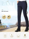 Men's Spring Autumn Fashion Business Casual Long Pants Suit Pants Male Elastic Straight Formal Trousers Plus Big Size 28-40