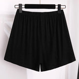 New 2022 Ladies Plus Size Leggings Shorts Women Large Size Slim Elastic Black White Modal Basic Shorts 3XL 4XL 5XL 6XL 7XL