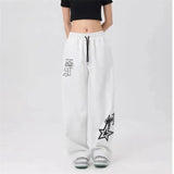 Gray Sweatpants for Women Autumn New Baggy Fashion Oversize Sports Pants Streetwear Jogger Trousers Female