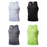 Gym Shirts for Men Sleeveless Tank Tops Workout Absorbent Quick-drying Compression Slimming Shapewear Men's Undershirt