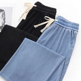 Plus Size Women Shorts 2023 Summer Fashion Wide Leg Bottoms Loose Lyocell Hot Pants Oversized Curve Clothes T74-902