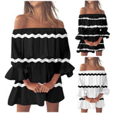 Party Dresses Summer A Dresses For Women Beach Sexy Off Shoulder Tunic Sundresses Casual Loose Vestidos En Oferta LiquidacióN