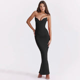 greatnfb  WannaThis Corsets Tube Sleeveless Midi Dress Prom New In Backless Bodycon Sexy Elegant Cheap Street Evening Formal Dresses