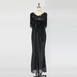 Plus Size Party Dress Women Sexy Slim Sequin Tassel Dresses Fashion Lady Solid Color Evening Elegant Dresses Large Size Female