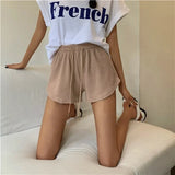 greatnfb Women Shorts Summer High Elastic Lace Up Drawstring Wide Leg Sweat Short Fitness Running Shorts Loose Casual Large Sports Pants