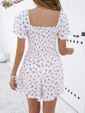 2024 Spring/Summer New Short Fragmented Flower Night Dress French Gentle and Sweet Outdoor Beach Skirt