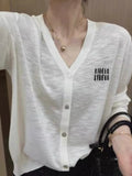 Fashion embroidery V-neck 100 pure cashmere knit cardigan women's coat Spring and autumn age reduction top short wool outside