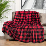 1pc Ultra-Soft Flannel Fleece Throw Blanket - Throws for Couch, Bed, and Sofa with Fuzzy, Cozy, Comfy, and Super Soft Plush Checkered Design - Perfect for Christmas, Winter, and Cold Weather