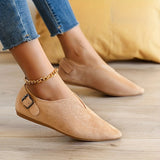 Womens Chic Loafers - Flat Slip-Ons with Soft Pointed Toe, Flexible & Comfortable for All-Day Wear - Trendy Style for Work & Leisure