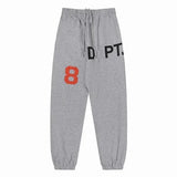 galleriesy pant designer pants galleriesy dept letter print galleries denim straight sweatpants speckled letter print pant 0032