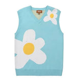 Luxury Golf Flower Le Fleur Tyler The Creator Men Sweater Vests Knit Casual Sweaters Vest Sleeveless High Drake 220120