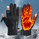 1pc Winter Touchscreen Gloves, Two-finger Touchscreen For Texting, Warm Gloves For Cold Weather, Touchscreen Gloves For Running