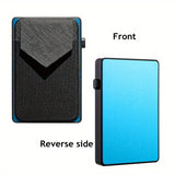 RFID Blocking Card Holder, Aluminum Smart Wallet, Metal Pop Button Purse, Can Accommodate 6-8 Cards Unisex Bag For Daily Use