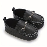 Casual Solid Color Slip On Sneakers For Baby Boys, Lightweight Non-slip Walking Shoes For Spring And Autumn