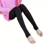 Women's High-Waist Tummy Control Leggings - Thick Fleece Lined, Stretchy & Warm for Fall/Winter