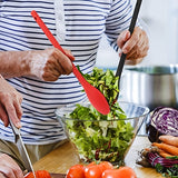 1pc Premium Silicone Mixing Spoon - Heat-Resistant & Non-Stick, Long-Handled Kitchen Utensil for Effortless Stirring & Cooking, Durable & Stain-Free
