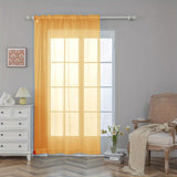 2pcs Solid Color Sheer Curtains, Light Filtering Privacy Voile Drapes, Sheer Window Curtains For Bedroom Living Room, Home Decoration, Room Decoration