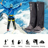 1 Pair Breathable PA Nylon Leg Gaiters with Fastener Tape, Adjustable Water-Resistant Snow Boot Gaiters for Hiking and Camping