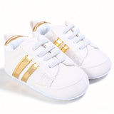 Chic Lightweight Baby Sneakers: Non-Slip, Embroidered Slip-Ons for All-Season Comfort